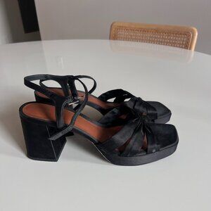 Reformation Leather Block Heel